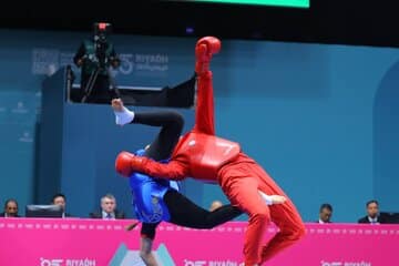 عکس| فن درختکن دختر ایرانی در بازیهای کشورهای اسلامی