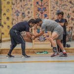 عکس| قهرمان المپیک در جمع قهرمانان دنیا: شما بهترین هستید