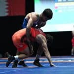 عکس| ملیپوشان کشتی فرنگی ایران در خانه خدا