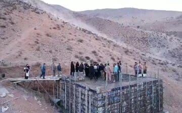 مخزن آب شرب روستای پلنگه در طارم سفلی به زودی تکمیل می‌شود