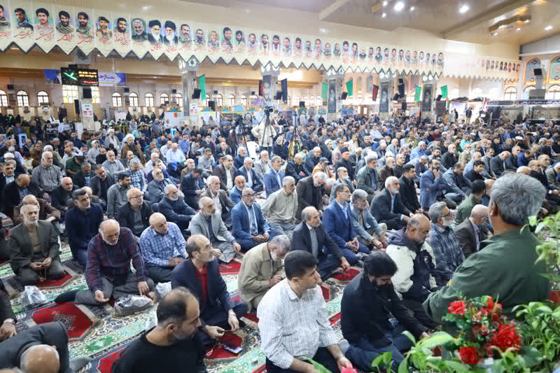 نماز جمعه ساری مرکز مازندران به روایت تصویر