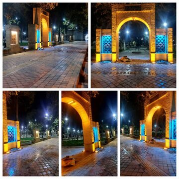 نورپردازی بوستان مشاهیر خرمآباد تکمیل شد