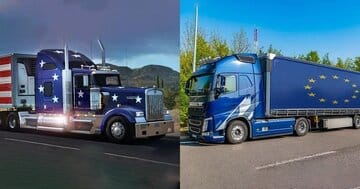 چرا اکثر کامیونهای آمریکایی دماغه دارند اما کامیونهای اروپایی ندارند؟