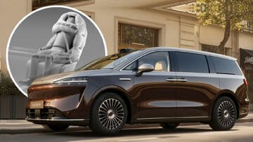 استفاده از کلاه ایمنی نامرئی در خودروی چینی / برای اولین بار در جهان