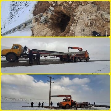 برق لرستان پای کار در شرایط سخت جوی / بازگشت تدریجی برق به روستاهای ذلقی