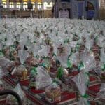 سفرههای مهربانی رضوی در سمنان؛ توزیع هزار بسته معیشتی در ماه رجب