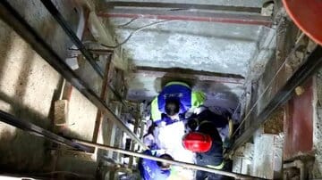 سقوط آسانسور ساختمان مسکونی در بجنورد حادثه آفرید