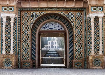 شروع مرمت سردر باغ شاهزاده ماهان