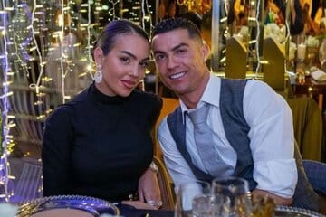 عکس| لحظات عاشقانه کریستیانو رونالدو و جورجینا در گلوب ساکر