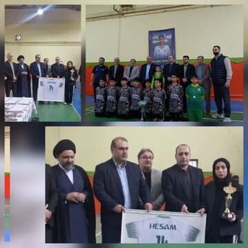 قدردانی از مادر دانشآموز اهداکننده عضو در روز مادر در فینال فوتسال دانشآموزی لنگرود