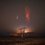 ملاقات «آندرومدا» با اشباح سرخ / عکس روز ناسا