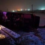 واژگونی اتوبوس در محور مهاباد ارومیه، یک مصدوم داشت