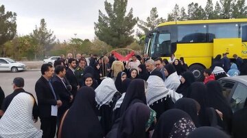 اعزام بسیجیان ورزشکار میناب به اردوی راهیان نور