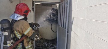 انفجار گاز در باشگاه ورزشی آمل