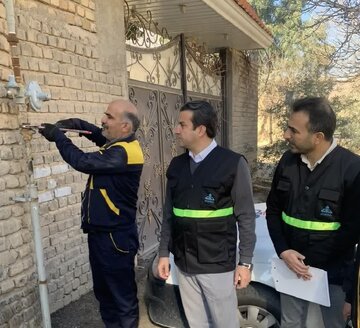 جریان گاز ۴۲۱ ویلا باغ و ۹۲ گرماتابش فضای باز قطع شد