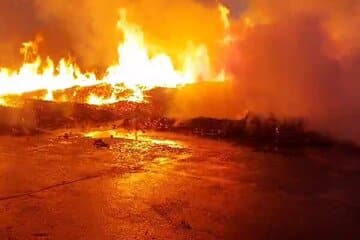 جزئیات آتش سوزی گسترده در جاده ورامین