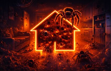 در هر اتاق خانه شما ۱۰ عنکبوت زندگی میکنند!
