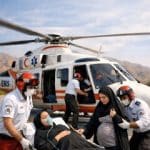 نجات مادران باردار با بالگرد اورژانس استان چهارمحال وبختیاری