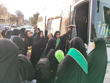 اعزام نخستین کاروان دانشجویان دختر چهارمحال وبختیاری به سرزمین نور
