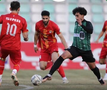 تساوی پرحاشیه خیبر و فولاد با دو گل در وقتهای پایانی