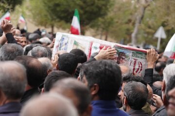 مراسم تشییع پیکر شهید سردار امیر امیرمحمدی در کرمان برگزار شد