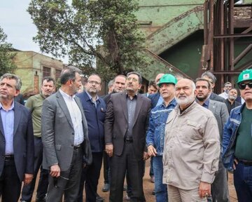 بازدید وزیر صمت از فولاد خوزستان