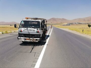 ۲۵۰۰ کیلومتر خطکشی و ارتقای ایمنی در ۱۰ نقطه حادثهخیز چهارمحال و بختیاری
