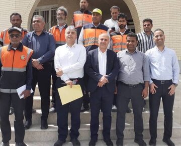 بازدید معاون توسعه مدیریت و منابع اداره کل راهداری و حمل و نقل جادهای هرمزگان از شهرستان رودان