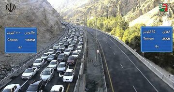 ترافیک سنگین در جادههای ورودی استان مازندران