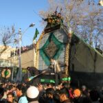 آیین سنتی نخلگردانی شاهرود برگزار شد