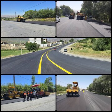 اتمام عملیات بهسازی و تعریض محور گردشگری بروجرد ونایی بطول ۴ کیلومتر