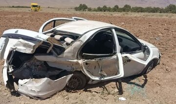 امدادرسانی هلالاحمر به ۴ مصدوم تصادف در محور فرخشهر – دستگرد