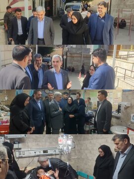 بازدید سرزده معاون درمان صدا و سیمای کشور از بیمارستان شهید رحیمی خرمآباد
