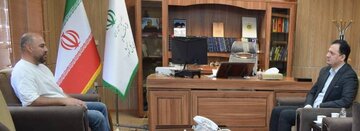 دیدار بازرس کل استان کردستان با سرپرست تیم قهرمان لیگ برتر شمشیربازی باشگاههای کشور