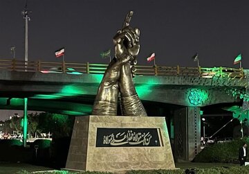 رونمایی از المان فاخر غدیر در مشهد؛ نمادی ماندگار از فرهنگ ولایت در ورودی شهر