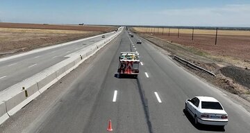 عملیات خطکشی محورهای شریانی قزوین آغاز شد