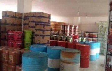 کشف ۱۰۷هزار لیتر روغن صنعتی احتکارشده در یک واحد تولیدی شهر ضنعتی البرز
