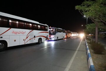 اعزام بیش از ۱۹ هزار زائر با ۶۲۲اتوبوس از استان سمنان برای شرکت در مراسم تشییع پیکر مطهر آقای شهید ایران