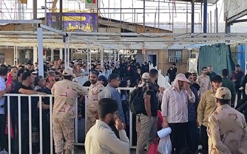 تردد ۱۵۴ هزار نفر از بامداد تا ساعت ۱۲ ظهر از مرز مهران