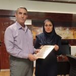 عاطفه پودات سکاندار روابط عمومی شرکت آب و برق کیش شد