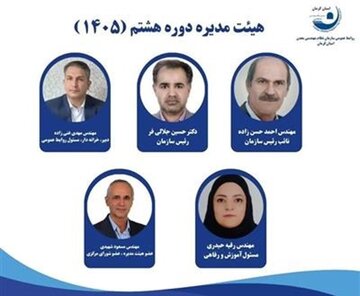 انتخاب رئیس و نایبرئیس جدید سازمان نظام مهندسی معدن استان کرمان