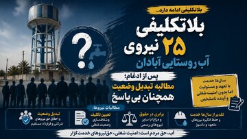 بلاتکلیفی ۲۵ نیروی آب روستایی آبادان پس از ادغام؛ مطالبه تبدیل وضعیت همچنان بیپاسخ