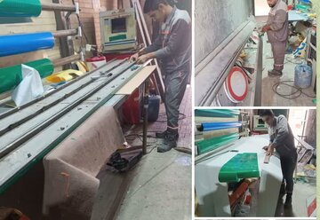 خودکفایی سازمان مدیریت مهندسی شبکه حملونقل کرمان در تولید تابلوهای ترافیکی