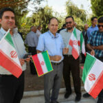 آیین اهتزاز پرچم جمهوری اسلامی ایران در دانشگاه شیراز