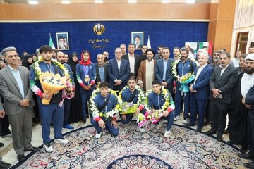 استقبال پرشور مقامات استان آذربایجانغربی از مدالآوران بازیهای آسیایی ۲۰۲۶ ناگویا