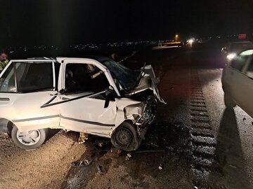 تصادف دو خودرو سواری در محور بندرعباس به فین ۷ مصدوم برجای گذاشت