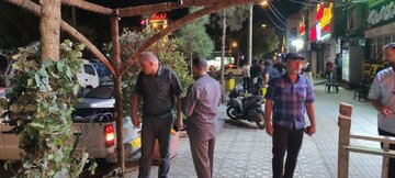 شهرداری با متخلفان سد معبر پارک شهید مطهری کرمان برخورد کرد