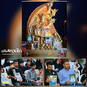 یاد ۱۶۸ دانشآموز شهید میناب در بندرانزلی جاودانه شد