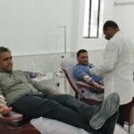 اهدای خون ورزشکاران  در بستک هرمزگان